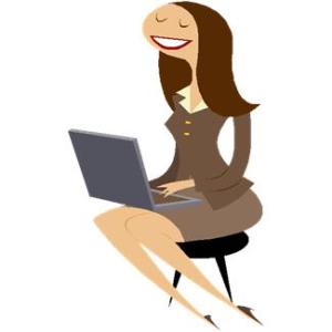 Business Woman with laptop