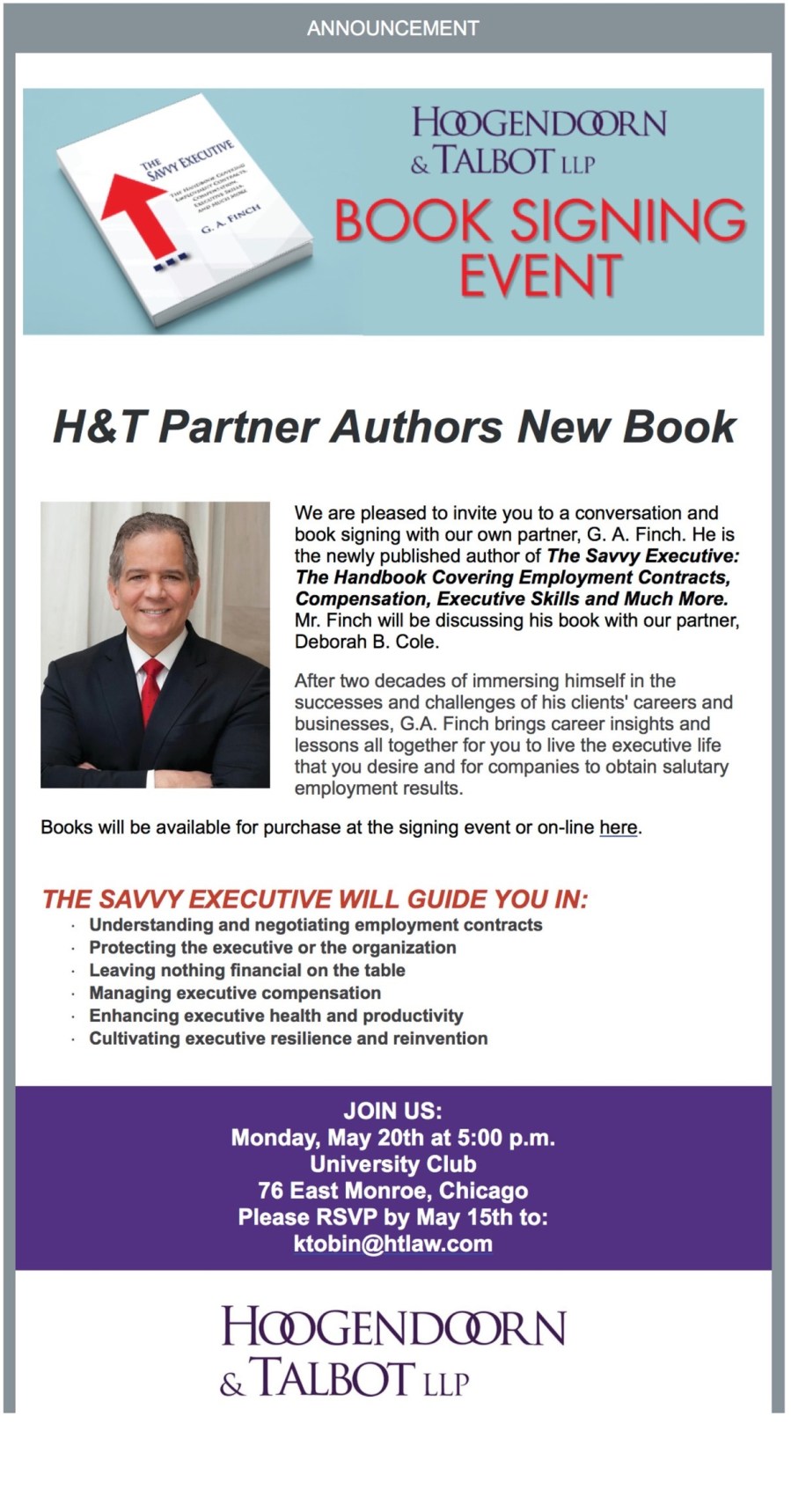 Book Signing Invitation